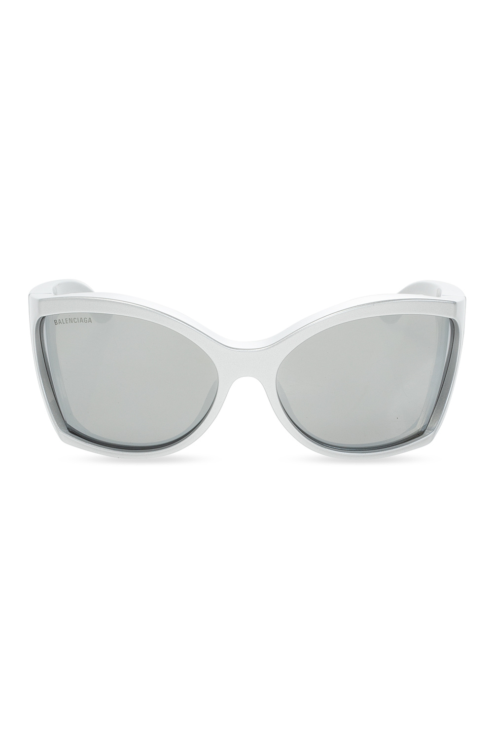 Balenciaga marble-effect square-frame sunglasses